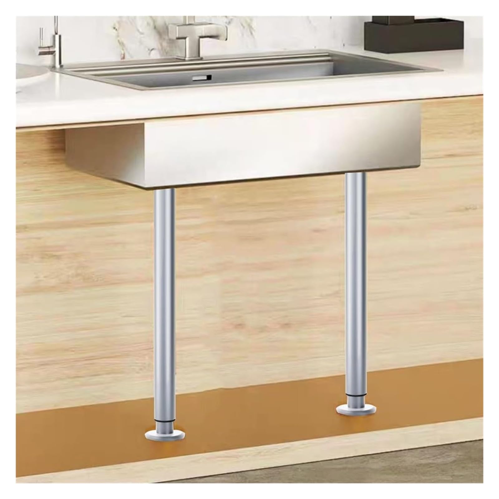 Zxgrfdefa Grijs Sink Support Legs, Telescopic Support Pole For Sink Furniture Leg2 Pcs Adjustable Bracket Table Leg(,Height 72 110Cm)