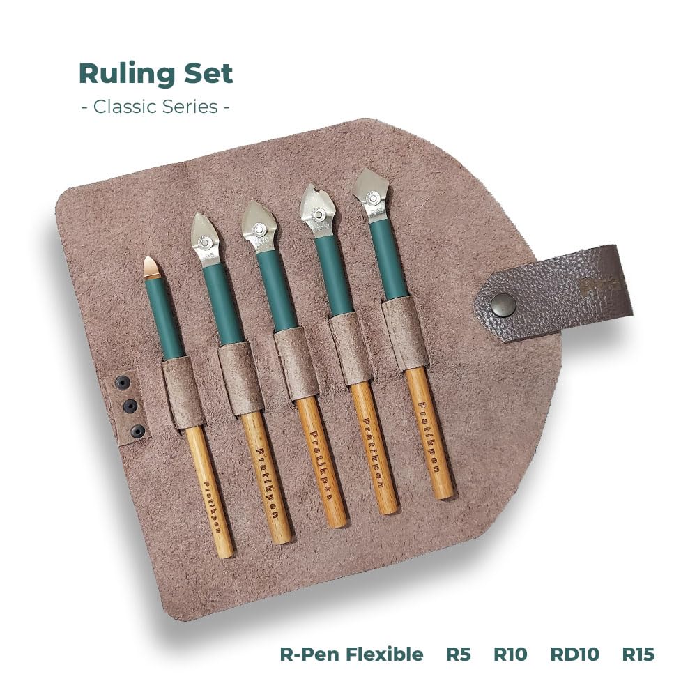 Ruling R15 Stylo de calligraphie avec manche en bois pour calligraphie, illustration et dessin technique