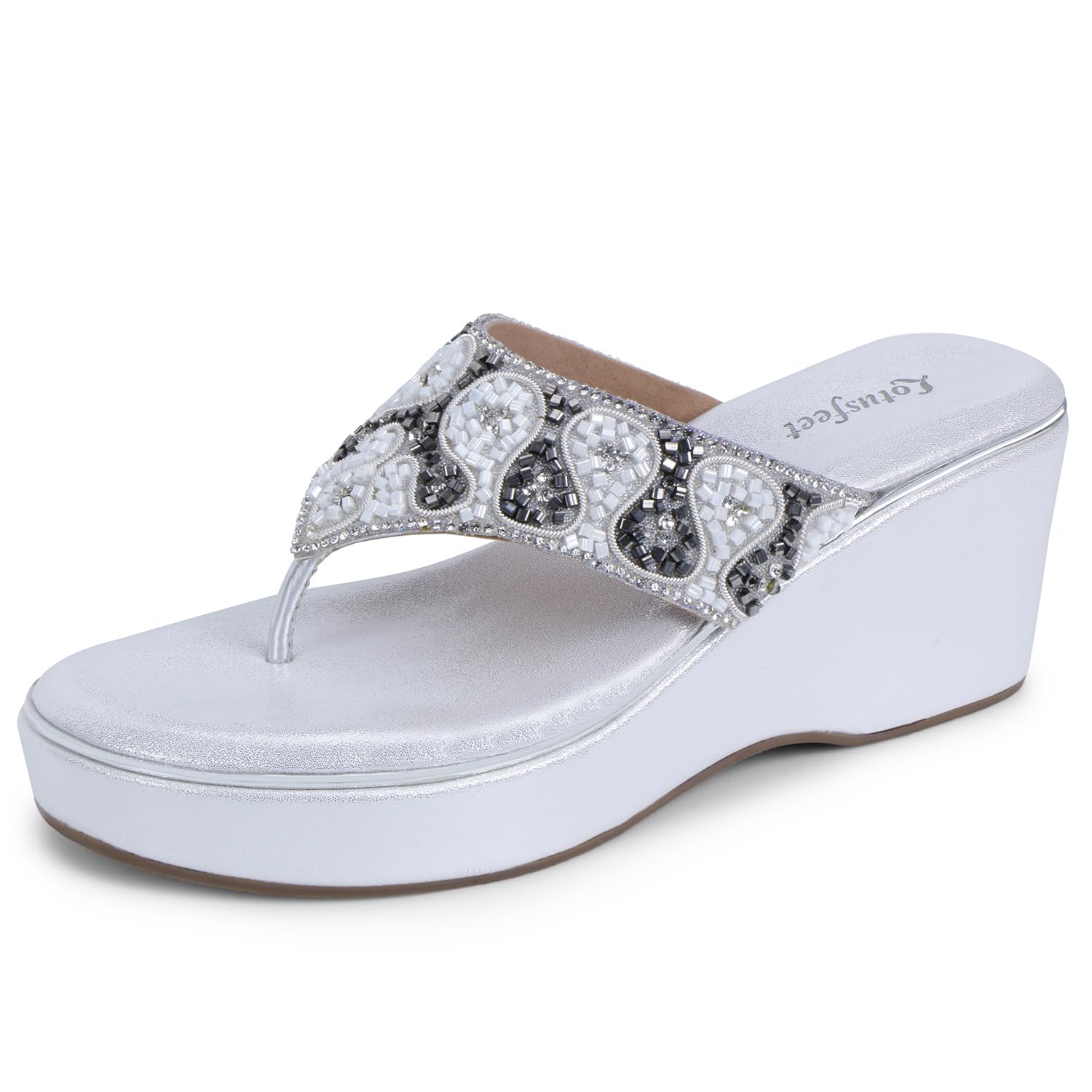 womens Fashion Sandal Soft Comfortable and Stylish Platform Sandals for Women & Girls For Casual Wear & Formal Wear Occasions Sandals Slip On Platform Flip Flop Sandals