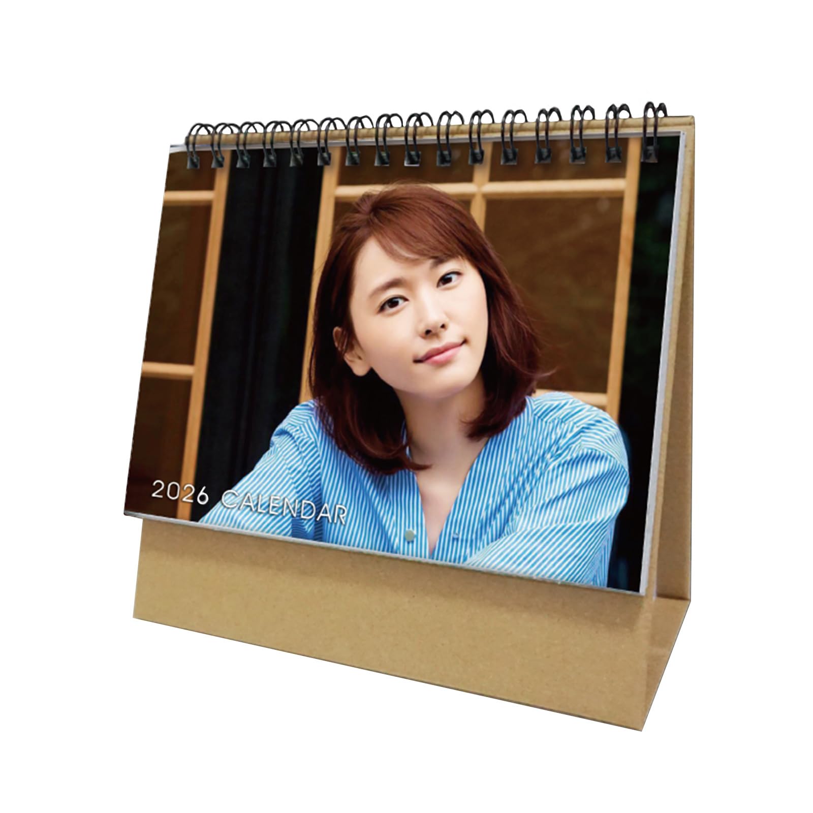 新垣結衣 カレンダー 2026 年 卓上カレンダー 6 インチ 横長型 両面印刷 萌え系アイテム アニメ風デザイン スケジュール 実用的な記載欄 メモ書き可能 家庭用 オフィス用品 新年 クリスマス お正月 ギフト A タイプ