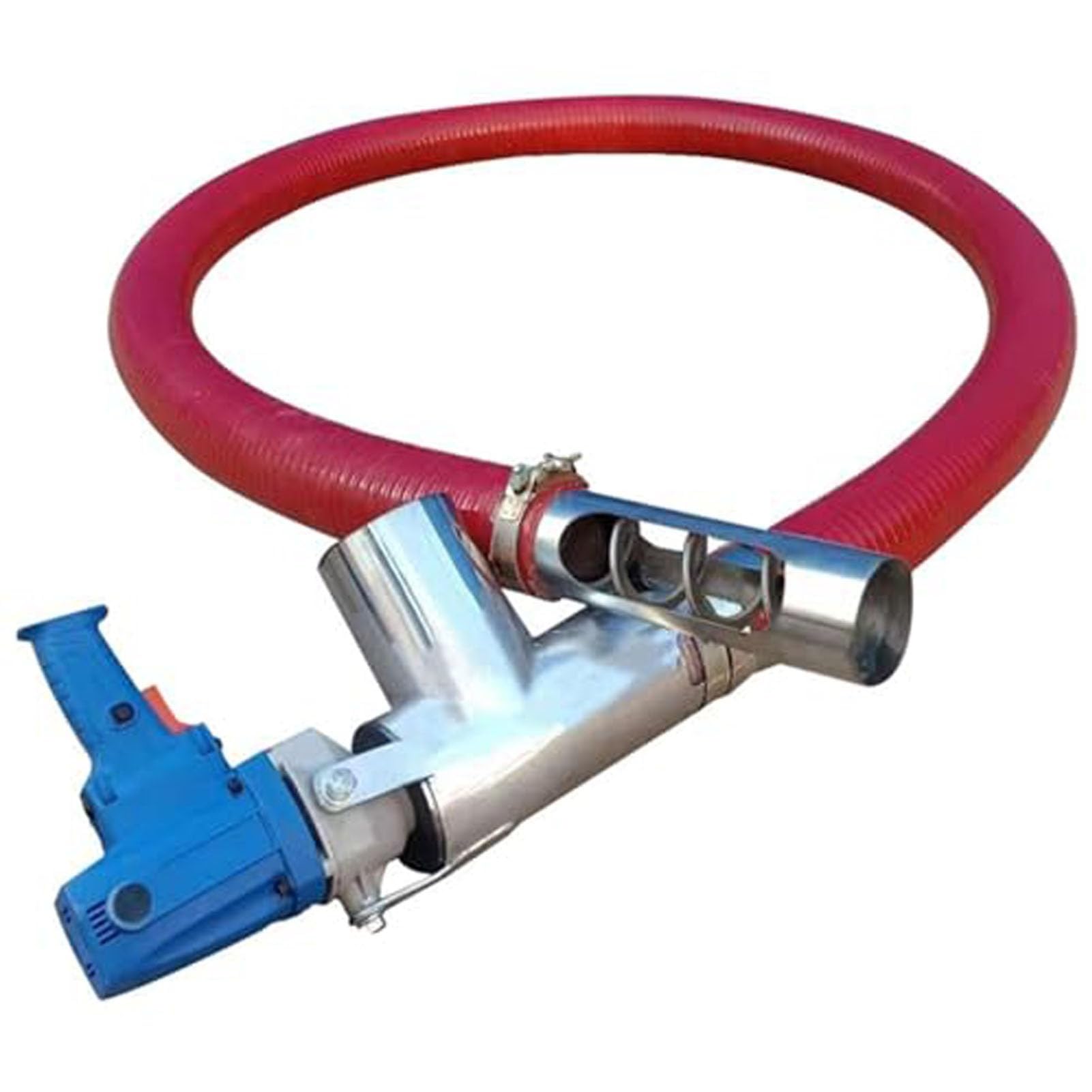 FHRKA Industrial Hose Screw Conveyor Machine,Heavy Duty Granule & Powder Conveyor,Portable Transfer Equipment for Grain Cement (2m)