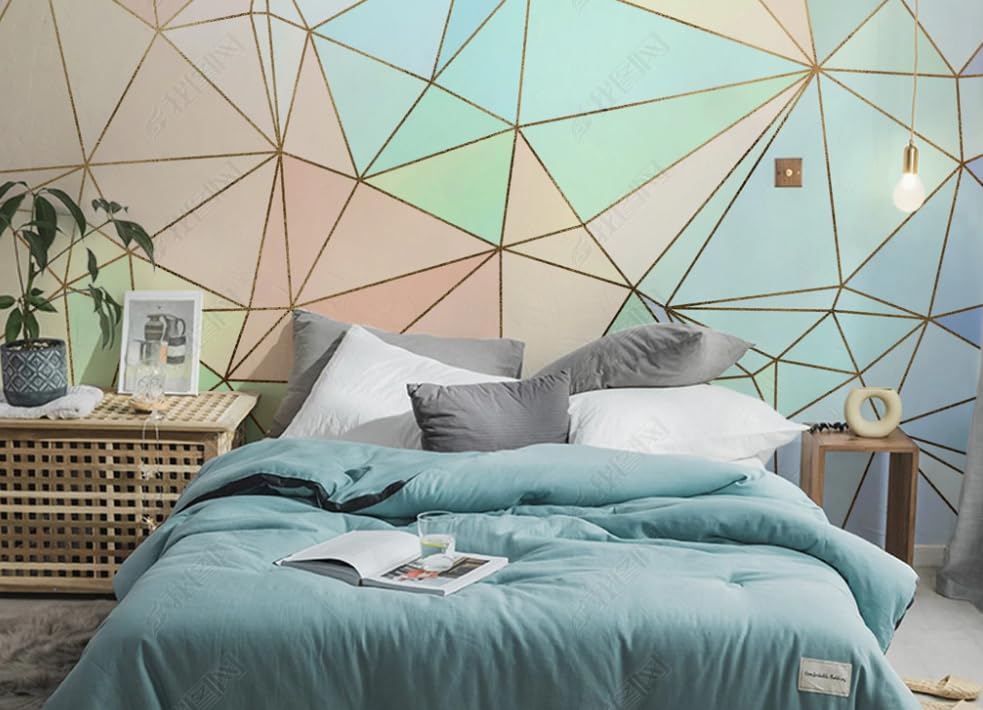 Papier peint géométrie abstraite pour salon et chambre