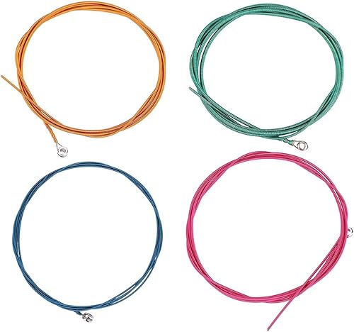 Miniatura 3 de Cuerdas de bajo eléctrico de aleación de níquel resistentes, cuerdas de bajo antioxidante, 4, suaves para instrumento para bajo eléctrico