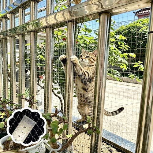 Malla Antipajaros Malla Protectora para Plantas de 1 cm de Ancho Contra Gatos, Malla Fina Resistente para Aves, Cubierta de Malla Transparente para Estanques(3x4m(9.8x13.1ft))