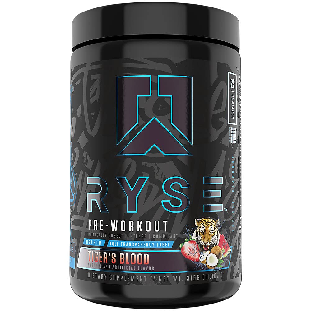 Ryse PRE Workout | Ryse Up Supplements | Fuel Your Greatness™ | Energy, Endurance, Focus, Next Level