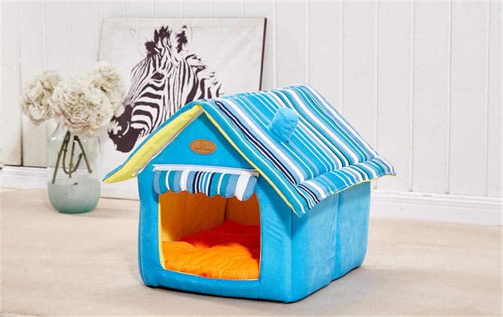 Four Seasons pet house chaud et tapis de compagnie bleu pour chien et chat