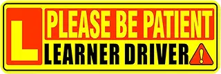 Beginner Driver Car Magnet – High Visibility Training Vehicle Marker, Reflective Driving Safety Plate, Easy Remove Automotive Sign | Clear Road Alert Accessory For Rookie Learning To Drive Safely