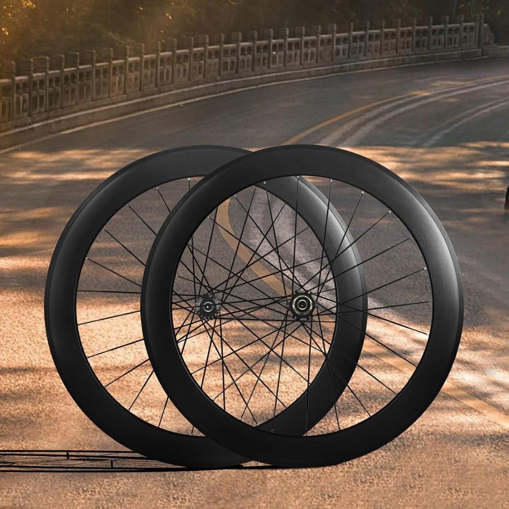 Ruote Bici Da Strada 700C C/V Freni Cerchi in Lega Di Alluminio 60 Mm Di Profondità Ruote Clincher 23/25/28C Anteriori 2 Posteriori 5 Cuscinetti