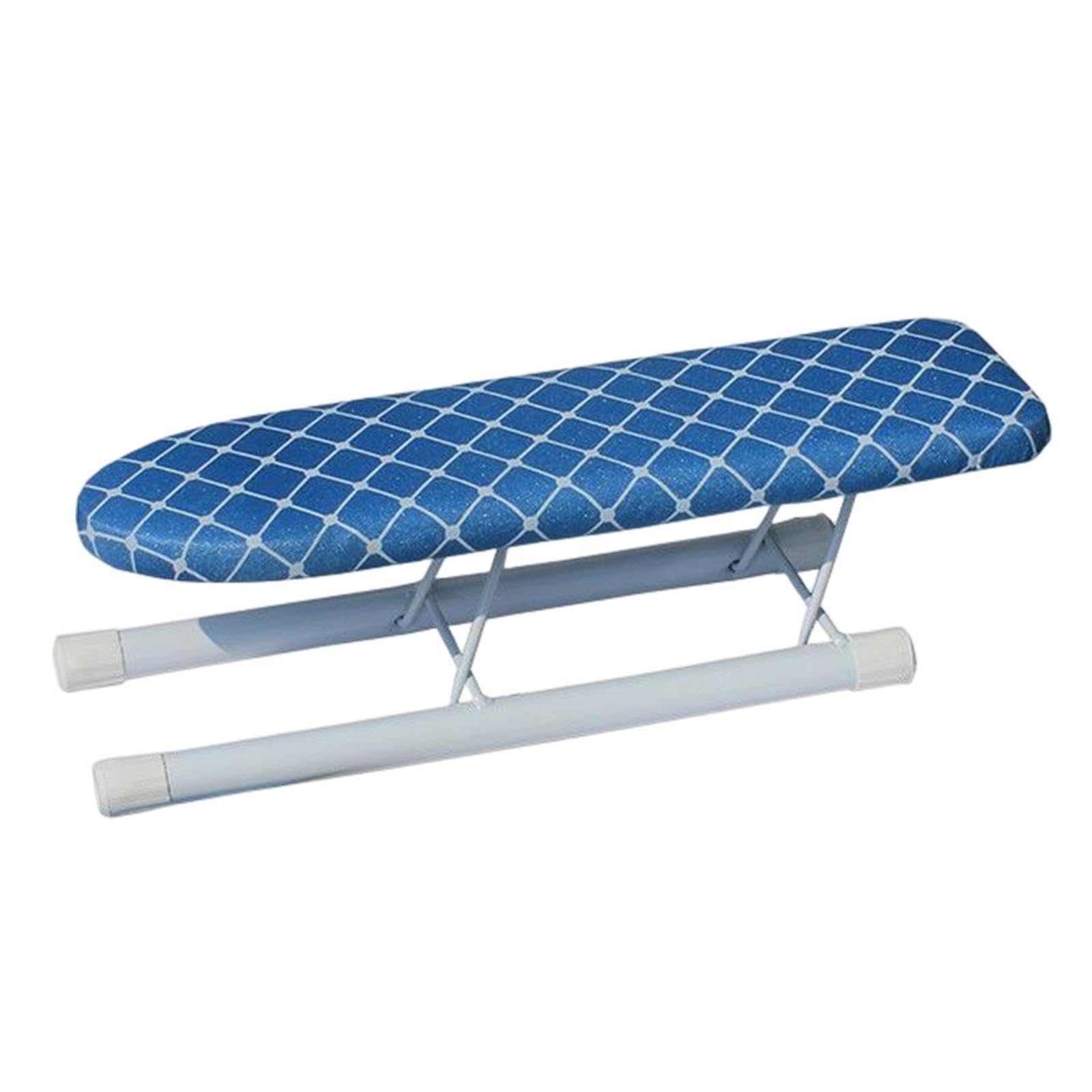 Pixzcsa Blue Versatile Clothes Ironing Accessories Durable Mini Ironing Board,