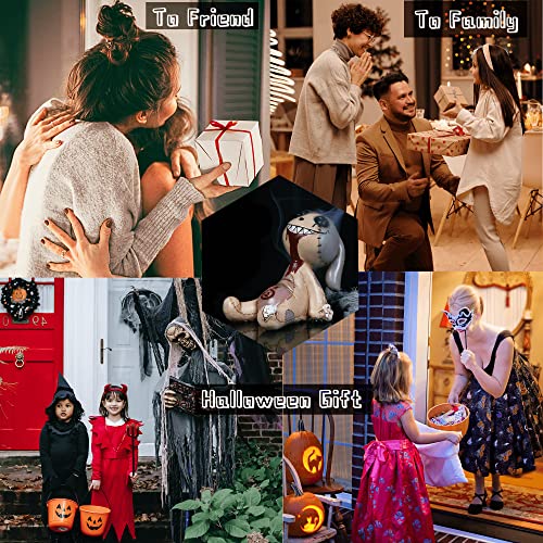 Dancenser Voodoo Doll Incense Burner Cone Holder Desktop Indoor Gothic Halloween Decoration With Smokes From Eyes, Stress & Anxiety Brown #TOP4