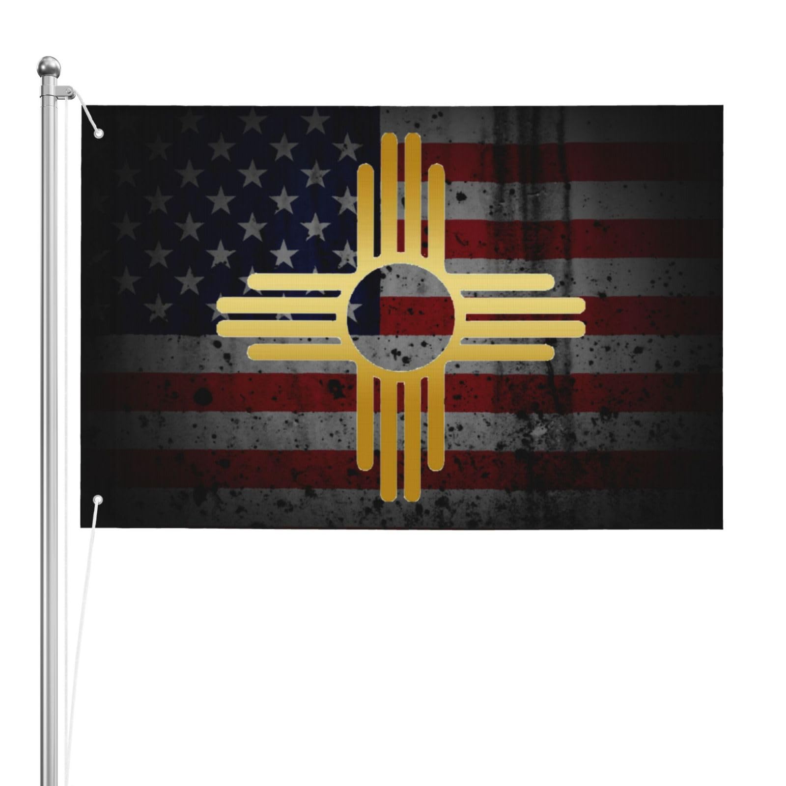Amazon.com : New Mexico Zia Sun Symbol Double-Sided 3ply 2x3FT