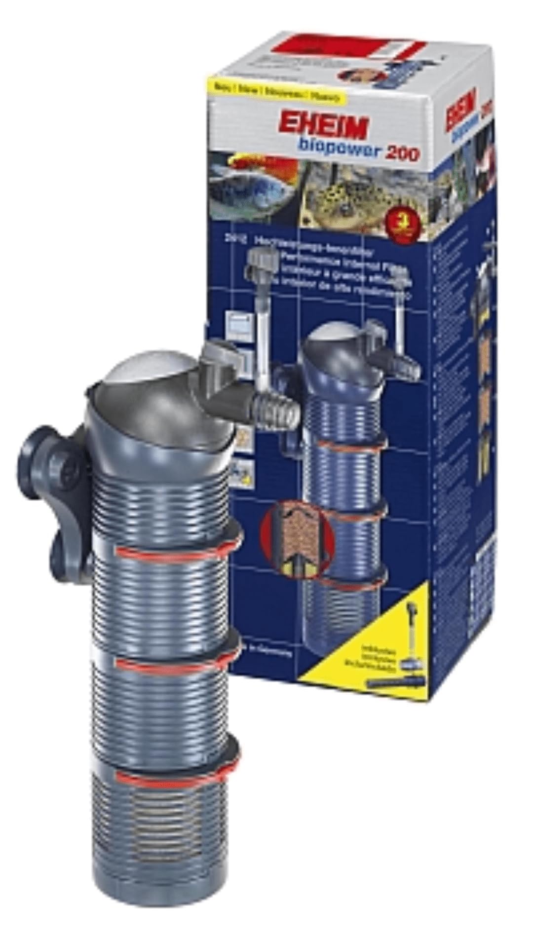 EHEIM - Filtro Interior con Cartucho prefiltro y sustrato Pro