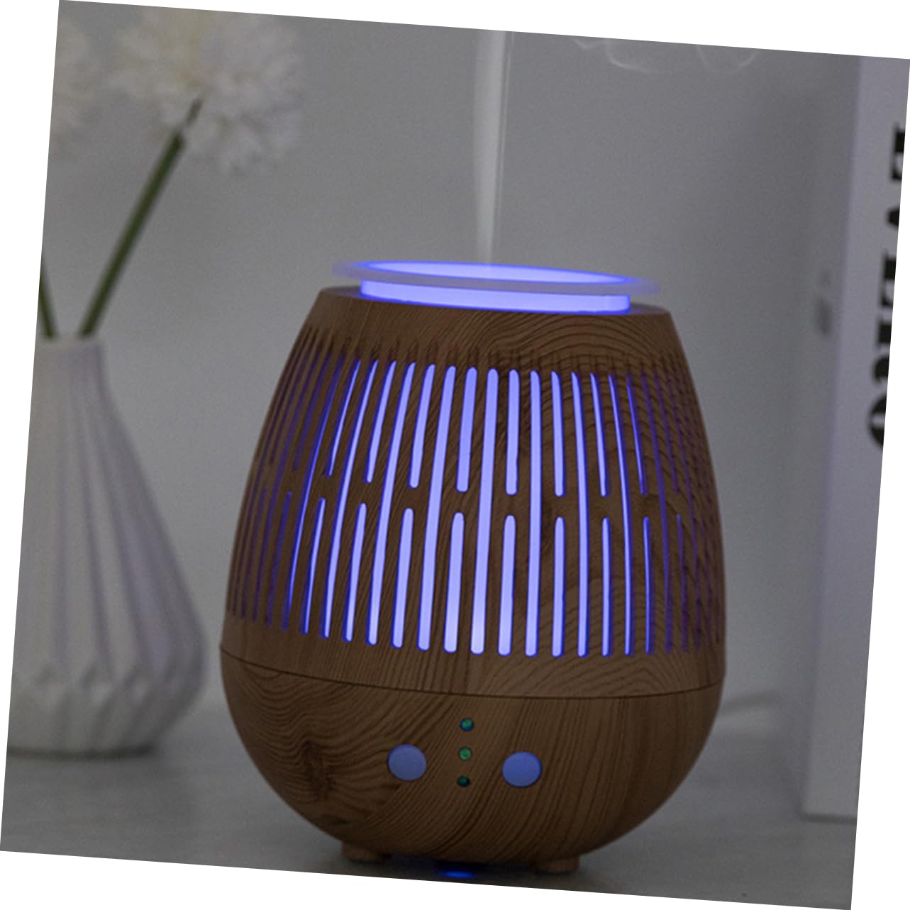 DOITOOL Diffusore d Aroma Silenzioso Luce Notturna LED Umidificatore per Auto Camera da Letto Ufficio Riduce Secchezza Aria Spazio