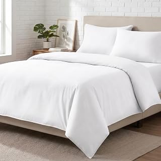4 Piece Microfibre Complete Bedding Set White Double - Duvet Cover, 35cm Extra Deep Fitted Sheet & Pillowcase(s)
