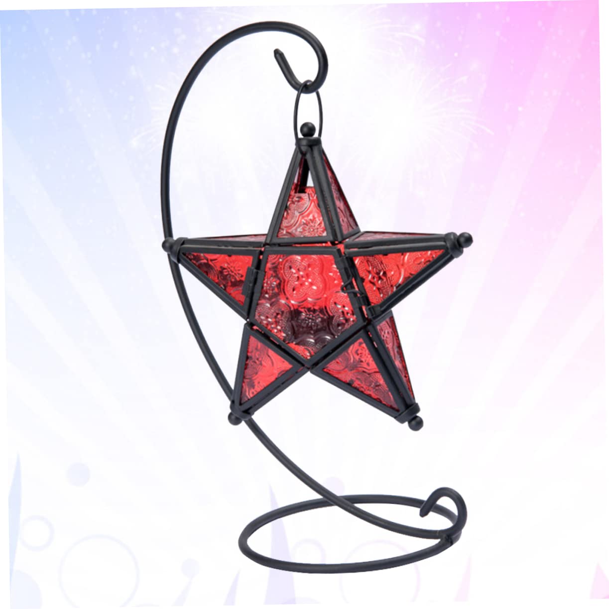 VINTORKY Candlestick Ornaments Iron Candle Holder Wall Decor Essential Oil Burner Tea Light Holder