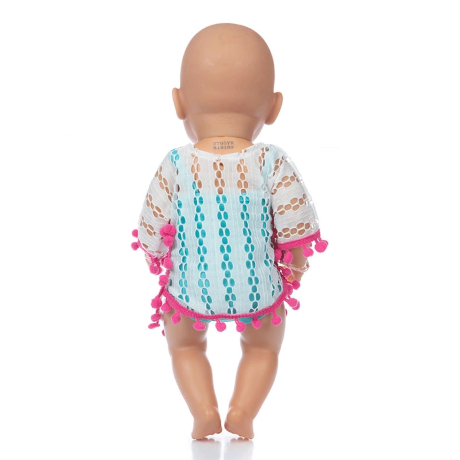 45,7 cm Puppenkleidung und Zubehör, Puppen-Schwimm-Outfit inklusive Badeanzüge, Hut, Sonnenbrille, Girlande, Handtasche, Schwimmring (Puppe nicht im Lieferumfang enthalten)
