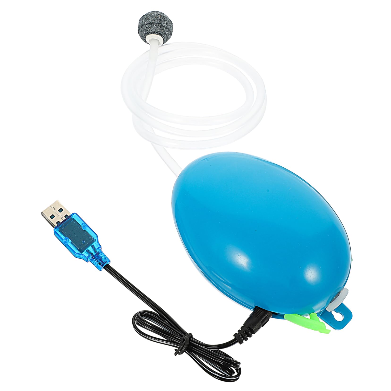 Sosoport Sauerstoffpumpe Für Fischbecken Stilles Aquarium Aquariensauerstoff -Booster-pumpe Aquarienfilter Wiederaufladbare Luftpumpe Aquarienluft Minipumpe Blue Metall