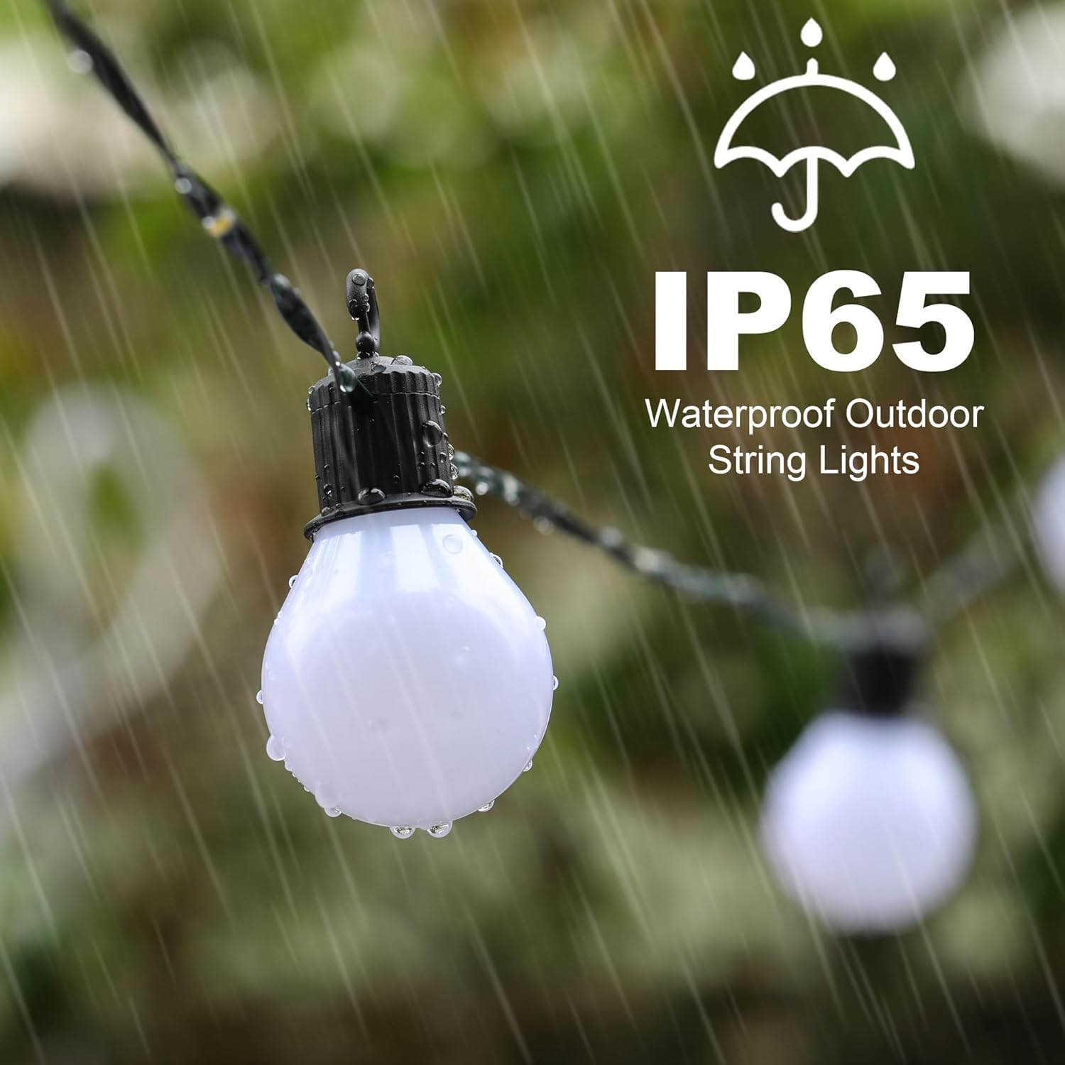 Guirnaldas de Luces Exterior Solar con 20 Bombillas, 10M 100 LED Luces Navidad Solar con Control remoto, 8 Modos, Impermeable, Decoración para Jardín, Terraza, Patio (Blanco Cálido)