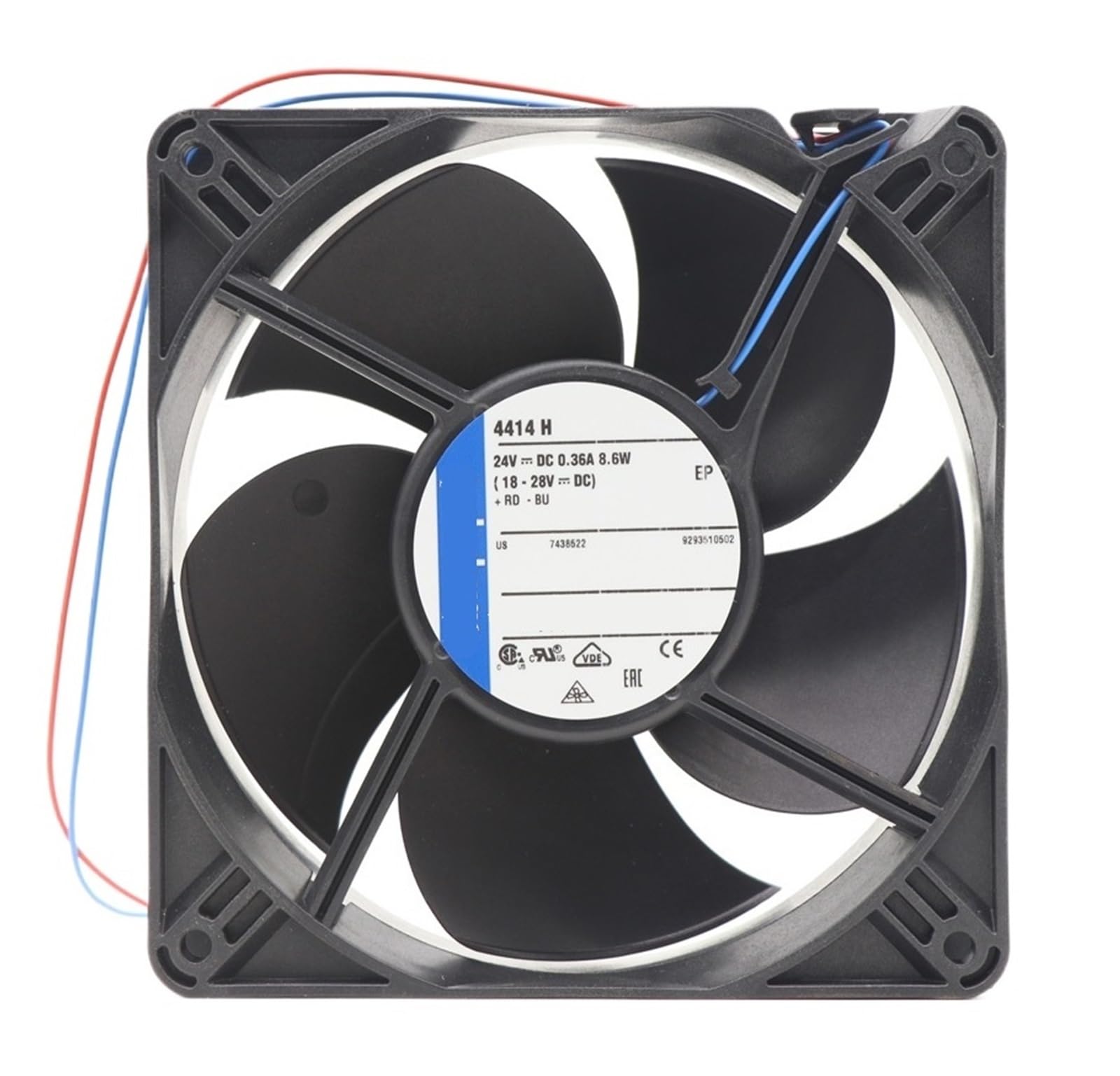 ZBWZXBDJ 4414H 120x120x38mm 12cm 12038 24V DC 8.6W 0.36A 240m3/h 4300RPM Cooling Fan
