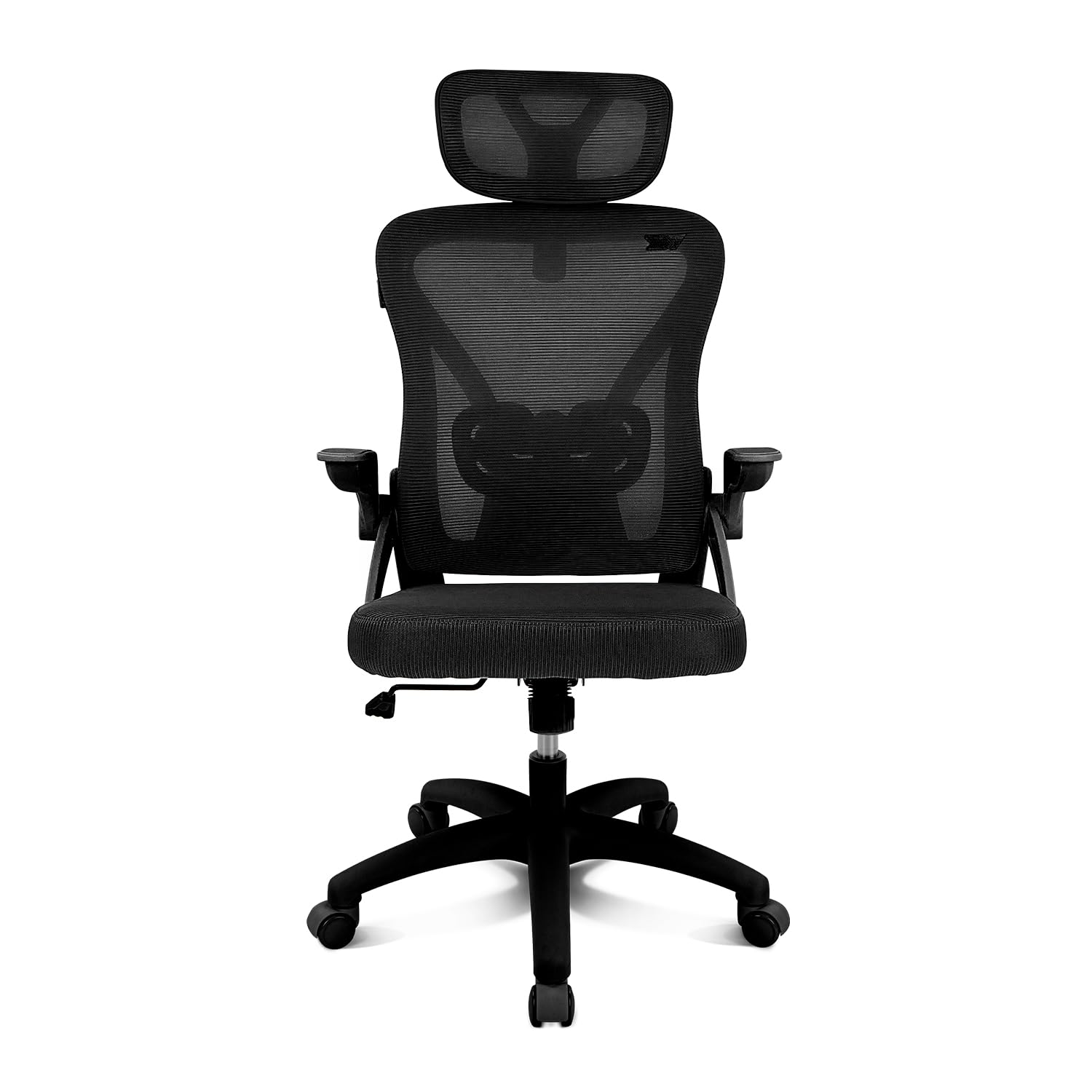 DRIFT GAMING DRAIR35 – Silla Escritorio Ergonómica Oficina y Hogar de Malla tensada Transpirable, Reclinable 90-120°, Reposacabezas y Reposabrazos Abatibles, Soporta hasta 120 kg, Negro