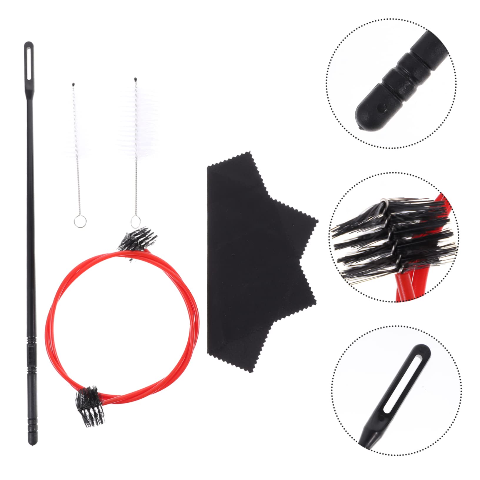 HEMOTON Set Di 4 Strumenti Per La Pulizia E La Della Tromba Kit Di Spazzole Per La Pulizia Della Tromba Include Spazzola Per Asta E Panno Per Strumenti A Fiato