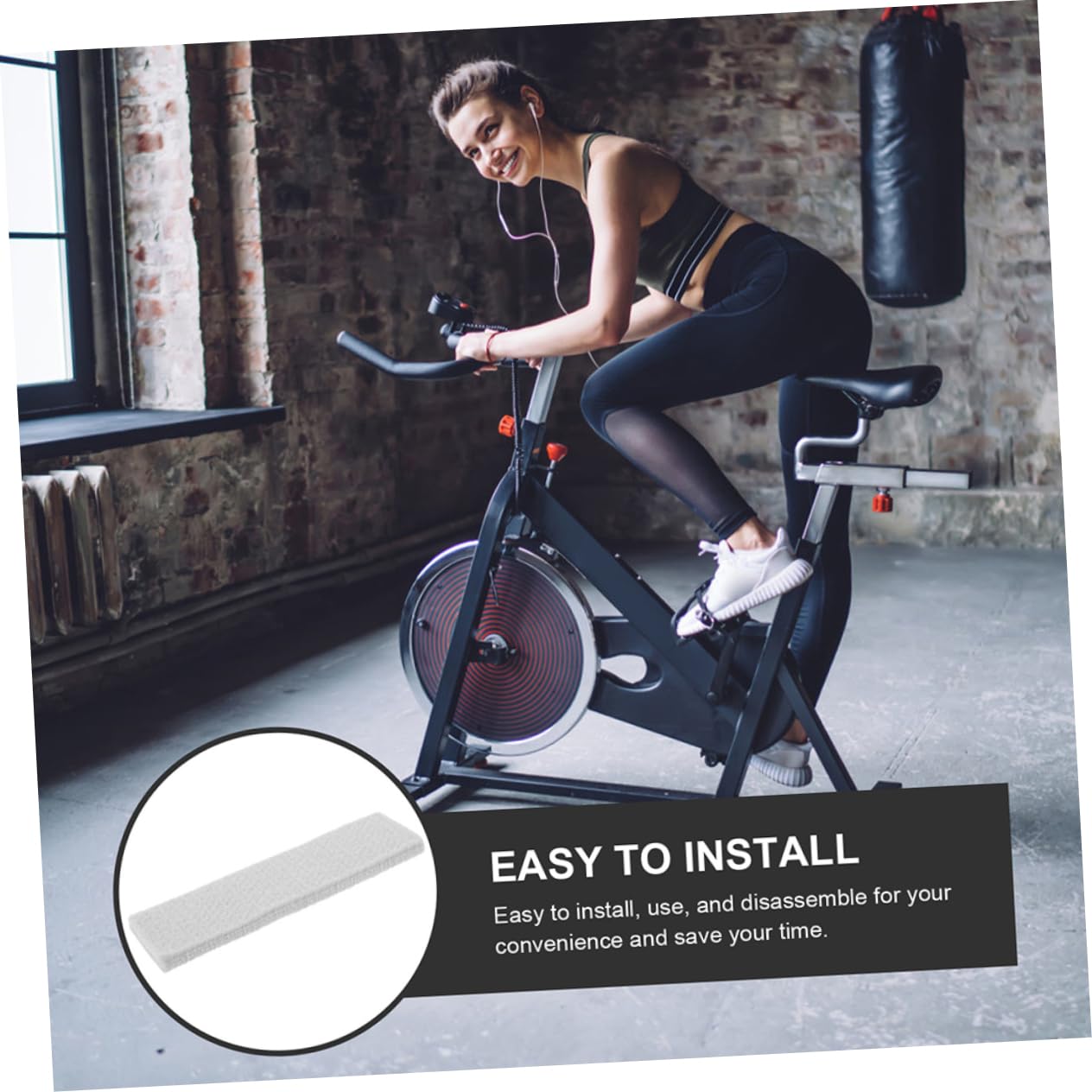 Pastiglie Freno in per 6 Antiscivolo e Resistente all'Usura Sostituzione per Bici da Fitness e Indoor Cycling Facili da Installare e Smontare