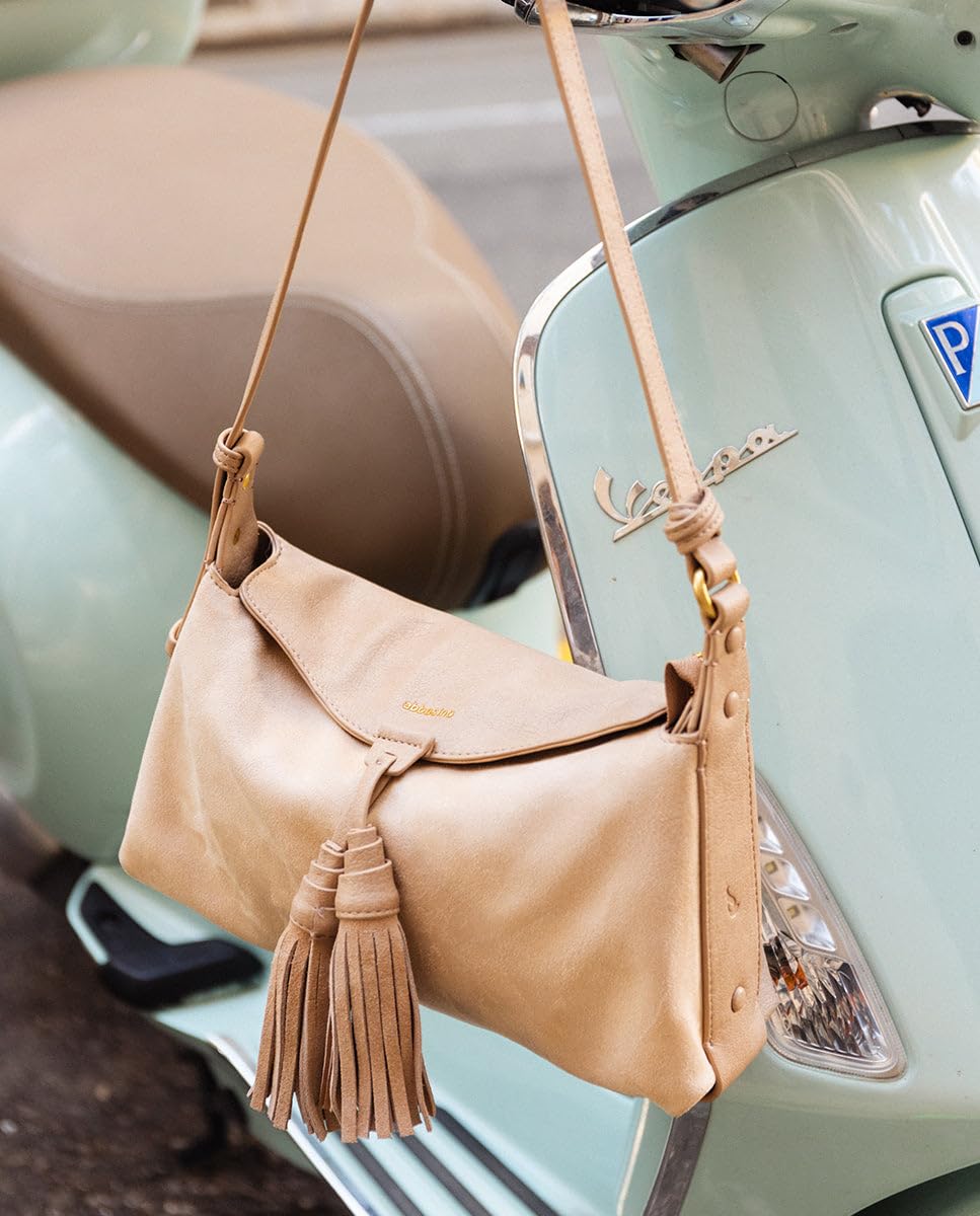 Abbacino Bandolera con borla beige Beige