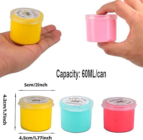 Miniatura 6 de Paquete de 7 limos de mantequilla de Navidad, slime de pastel para recuerdos de fiesta, slime perfumado para premios escolares, intercambio de