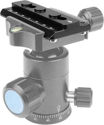 Miniatura 5 de Adaptador de placa de trípode de metal Keymod de 2.992 in2.99 pulgadas con tornillos de parada de seguridad para trípode, cabeza esférica, Arca