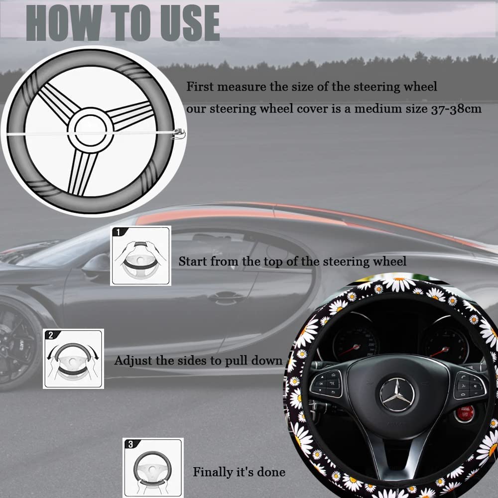 Coprivolante Auto In Peluche 3 Pezzi - Universale Per Volante, Cambio E Freno Di Stazionamento - Foto 2