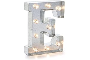 Darice Silver Marquee Letter E