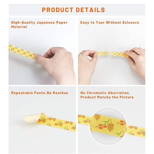 Miniatura 6 de GARNETIN 12 Rolls Christmas Winter Washi Tape Set Blue Holiday Washi Tape for Bullet Journaling, DIY Crafts, Scrapbooking, Gift Wrapping Xmas New