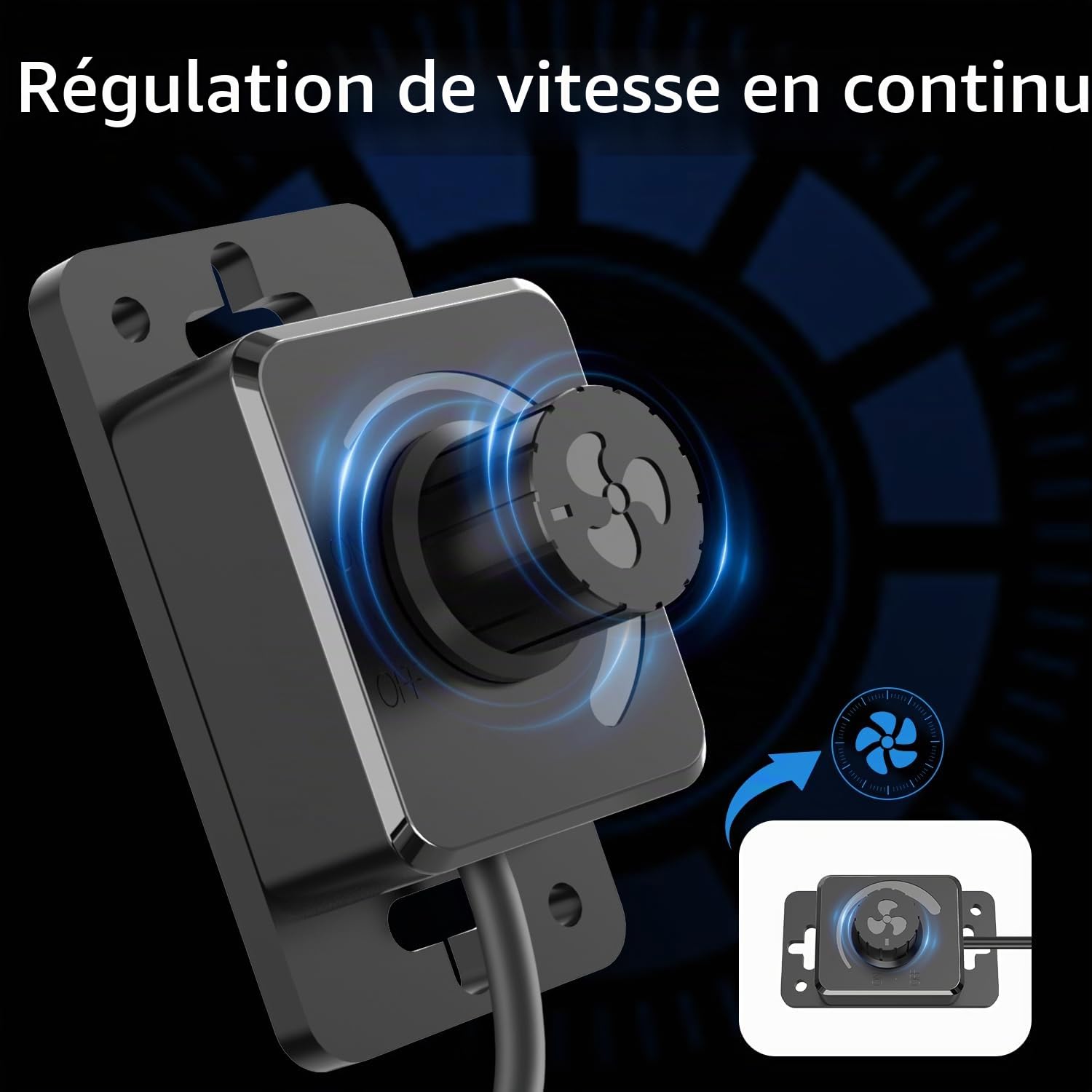 100mm Kit de ventilation 363 m³/h, Système de Ventilation 3000RPM avec régulateur de vitesse, filtre à charbon actif, tuyau d'échappement, système de ventilation Pour tente de culture.