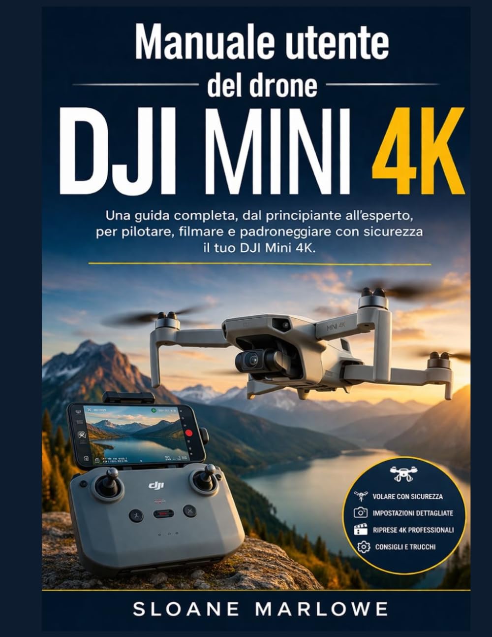 Manuale utente del drone DJI MINI 4K: Una guida completa, dal principiante all'esperto, per pilotare, filmare e padroneggiare con sicurezza il tuo DJI Mini 4K.