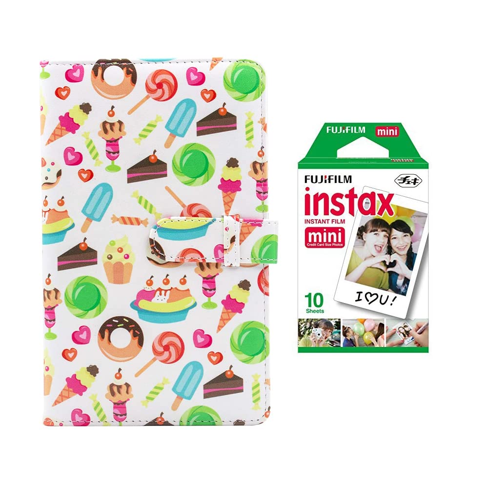 FotoCart 96 Pockets Mini Film Photo Album Book + 10 Sheet Mini Film for Instax Mini LiPlay 11 9 8 7s 70 90 Link Instant Camera 3 Inch Polaroid Picture Name Card Holder-picture-36