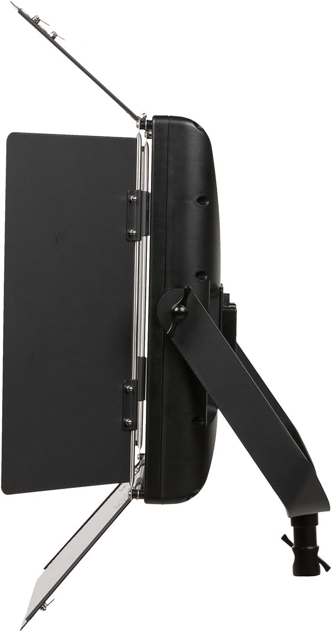 Ikan Lyra (5X) Bi-Color 3200K-5600K Soft Panel (1) 1 x 1 Studio & Field LED Lighting Kit, Includes Barn Doors, Stands and Case, Bi-Color Adjustable (LB10-5PT-KIT) - Black