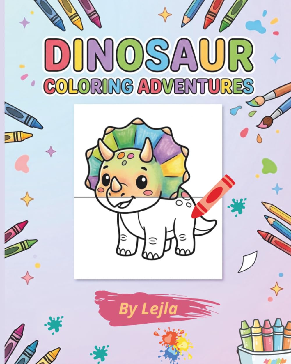 Dinosaur Coloring Adventure (Lejla Educational Books for Kids)