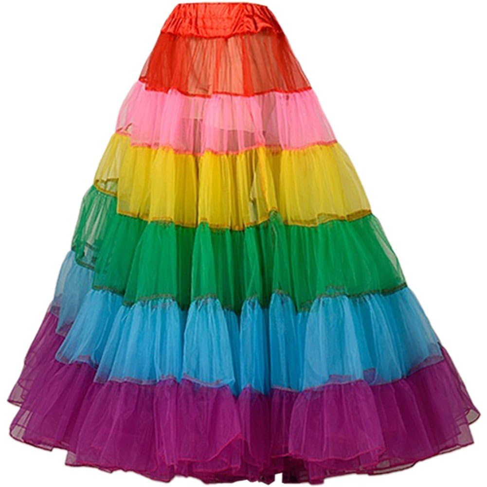 Jupe de ballet longue arc-en-ciel pour rayonner lors de vos jupes de fête