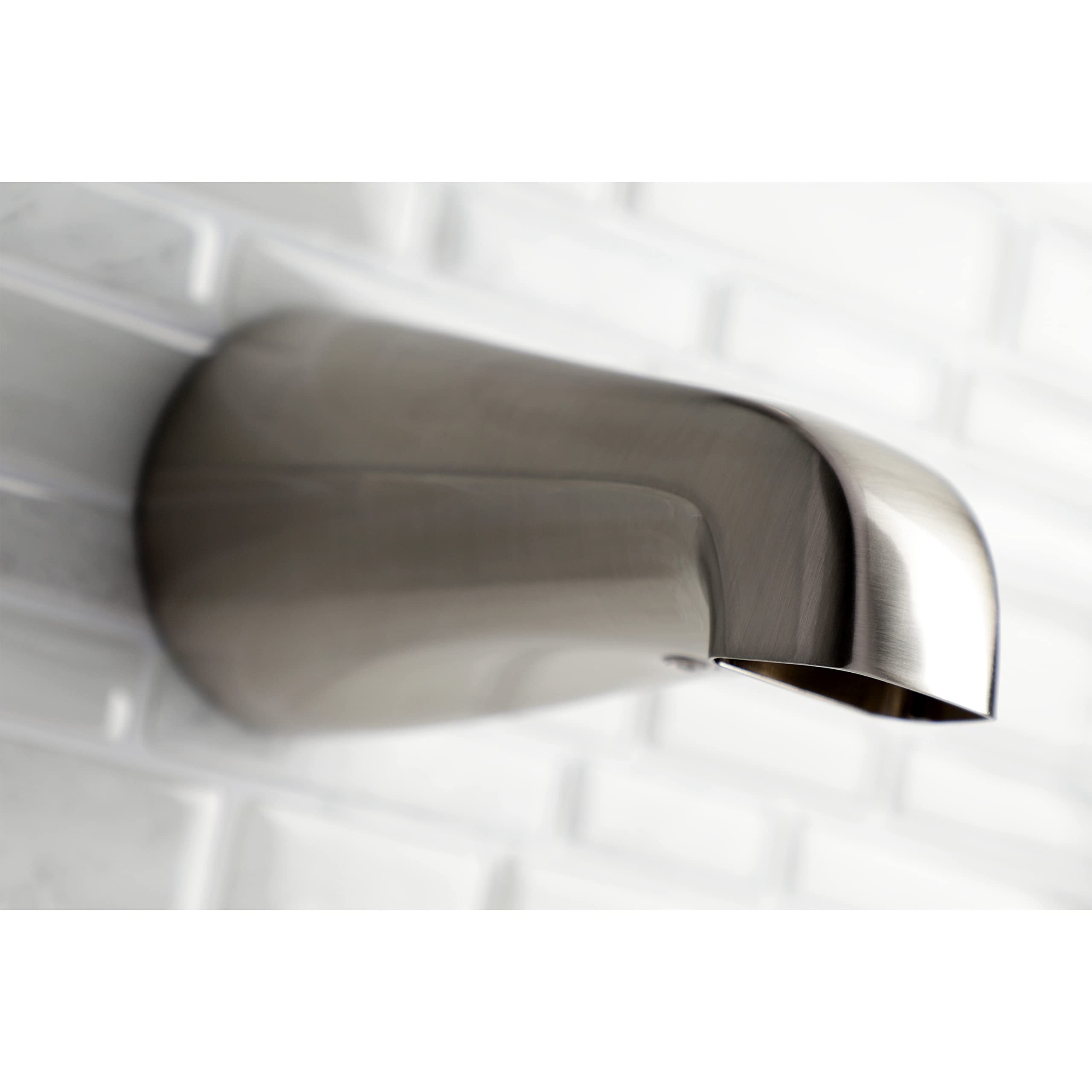 Kingston - Boquilla de latón para bañera, Níquel satinado, 12,7 cm