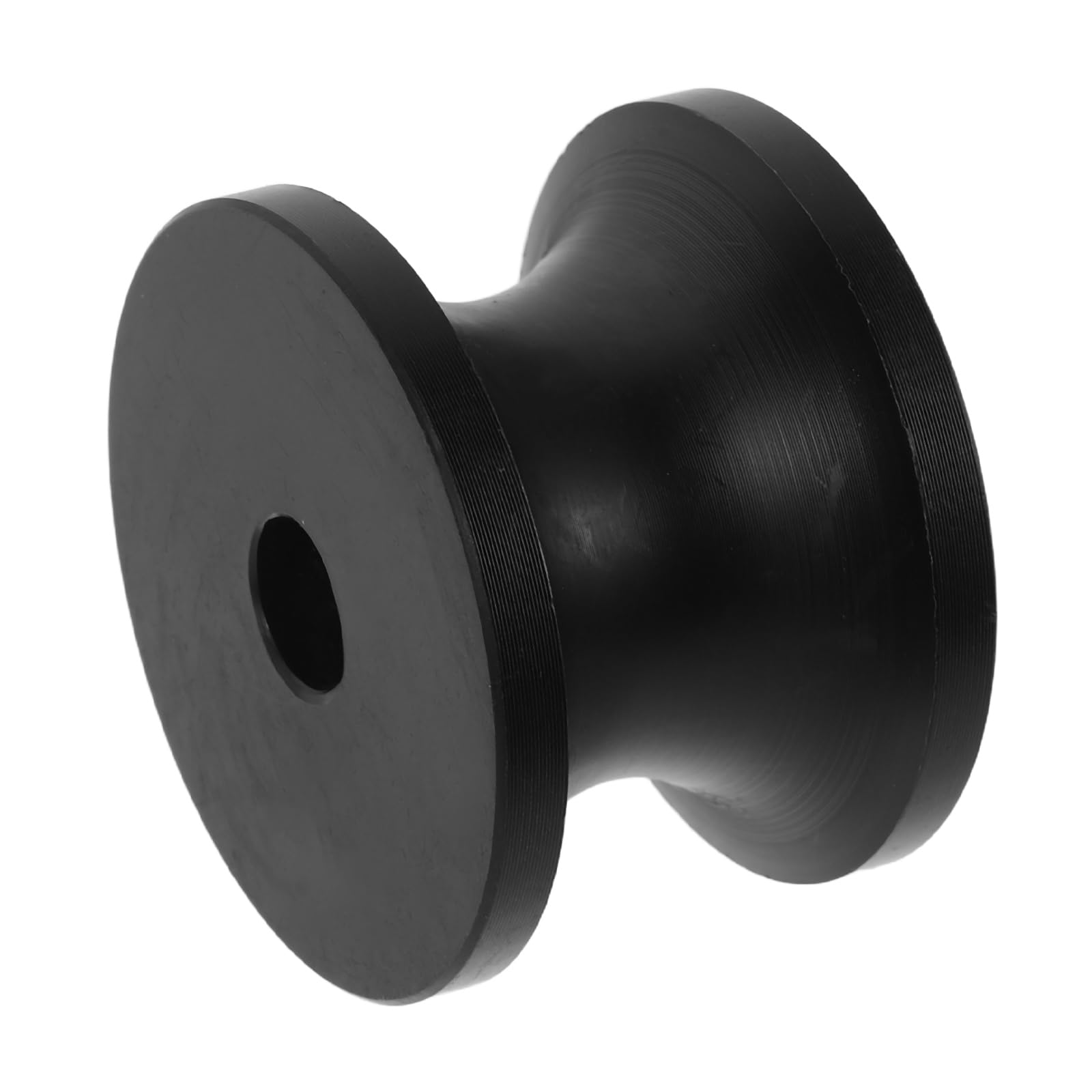 Rouleau D’Ancre en Nylon Noir pour Yacht, Guide-Ancre Compact, Réduit L’Usure, Trou 13,4mm, Rainure 31mm pour Conditions Marines Difficiles
