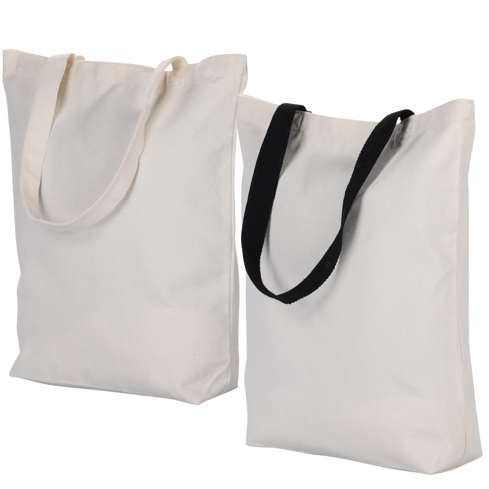 Amazon.com - LAIGOO 2Pcs Large Plain Canvas Tote Bags, 17.7