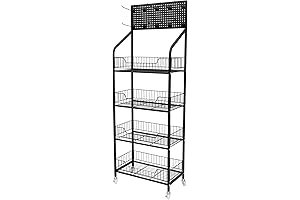4 Tier Retail Display Rack: Space-Saving Storage Solution