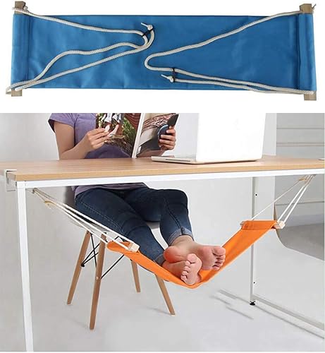 Home-organizer Tech - Hamaca ajustable portátil para escritorio de esquina, oficina, reposapiés, mini hamaca para debajo del escritorio, hamaca para