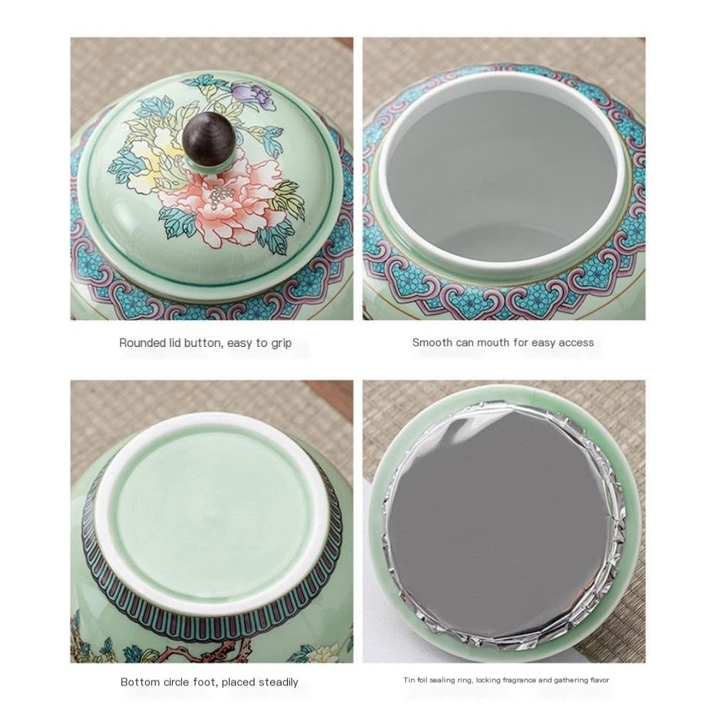 Ceramiczny pojemnik na herbatę ceramiczny zbiorczy słoik do przechowywania herbaty dom kuchnia słoik do przechowywania przypraw luzem herbata czarna herbata zielona pojemnik do przechowywania