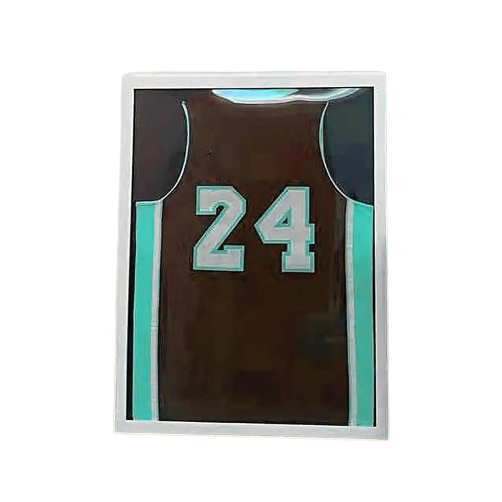 Marco Camisetas De Futbol Caja de sombra con marco for Jersey, organizador de camisetas deportivas, protección de montaje en pared versátil de madera for camisa, uniforme de fútbol y Hockey(50x60cm)