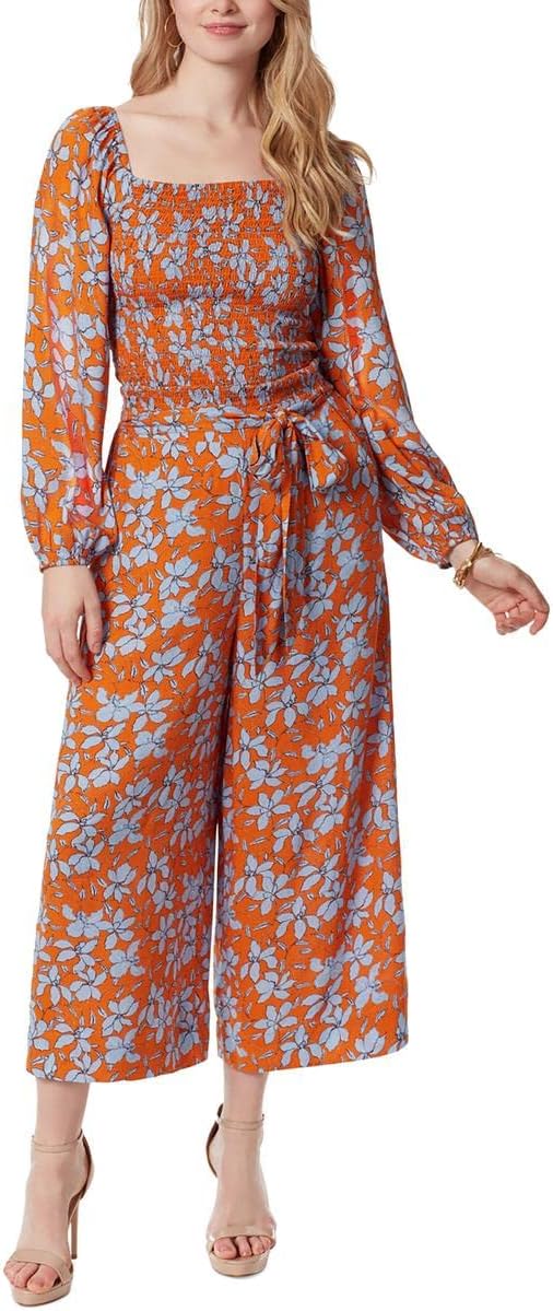 Jessica Simpson Womens Daniela Bell Sleeve Smocked Top