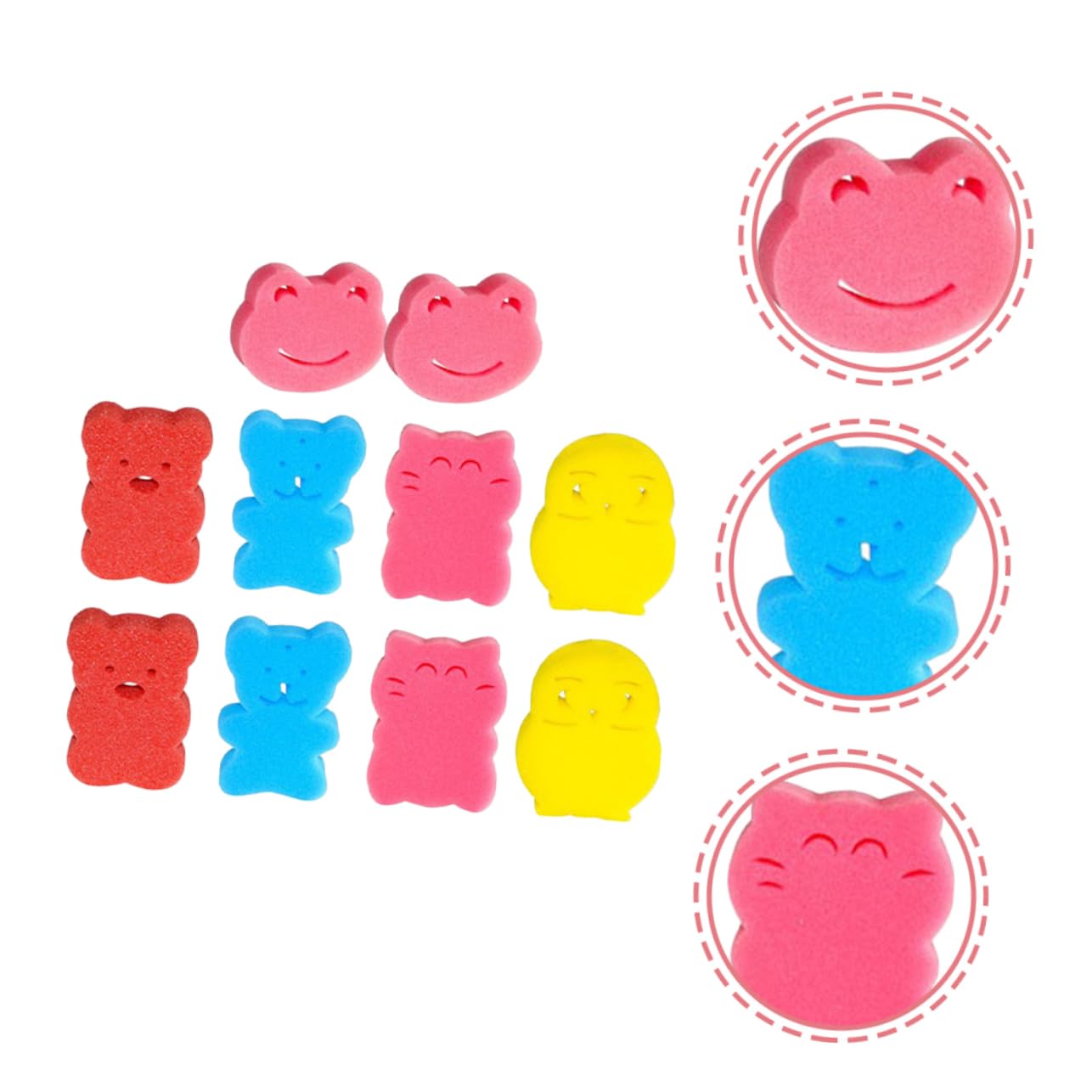 OATIPHO 10pcs Bath Sponge Lightweight Body Cleaning Sponges for Adults Easy to Clean Bathing Tools for Home and Travel