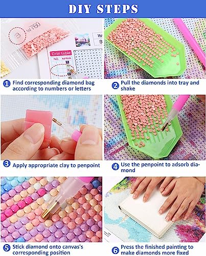 HUANNY DIY Diamond Painting Mulan Diamond Art Kits, 5D Full Drill Cross Stitch Embroidery kit, Funny - Image 4