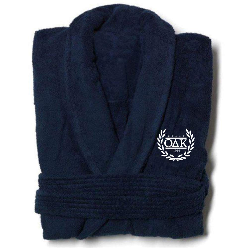 GreekgearGreekgear Omicron Delta Kappa Bathrobe Navy Blue