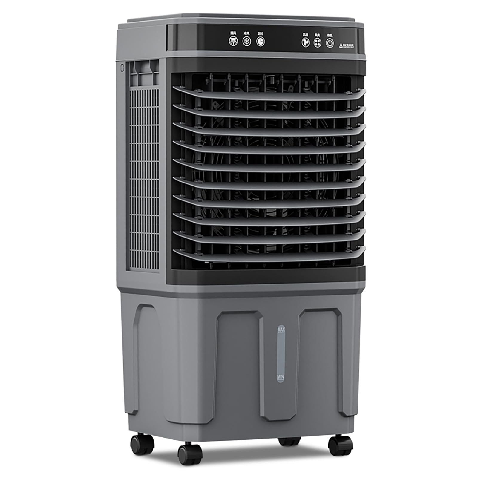 FXNFXLA Portable Evaporative Air Cooler, Remote & 12H Timer 50L water tank